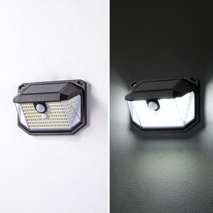 Brilagi - LED solcell väggbelysning med sensor WALLIE LED/4W/5,5V 6500K IP65