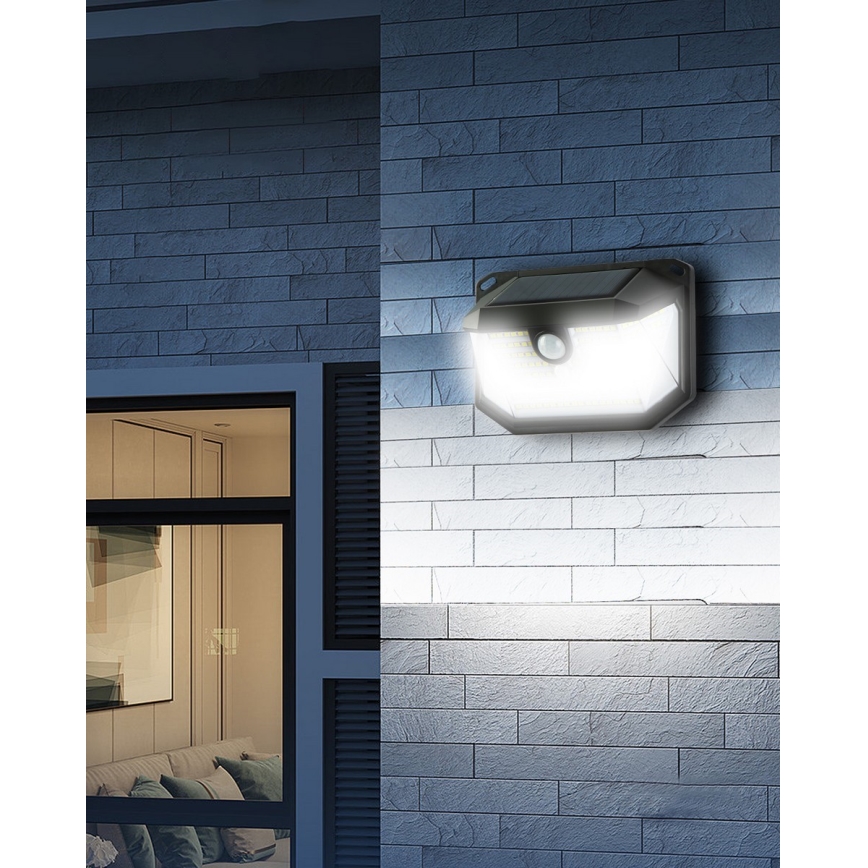 Brilagi - LED solcell väggbelysning med sensor WALLIE LED/4W/5,5V 6500K IP65