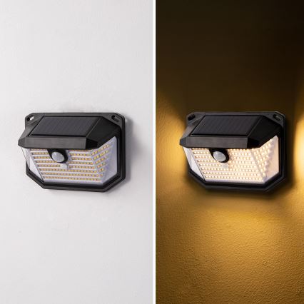 Brilagi - LED solcell väggbelysning med sensor WALLIE LED/4W/5,5V 3000K IP65