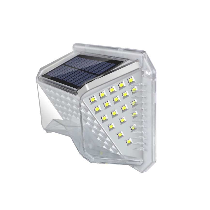 Brilagi - LED solcell väggbelysning med sensor WALLIE LED/4W/5,5V 6500K IP64 silver