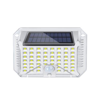 Brilagi - LED solcell väggbelysning med sensor WALLIE LED/4W/5,5V 6500K IP64 silver