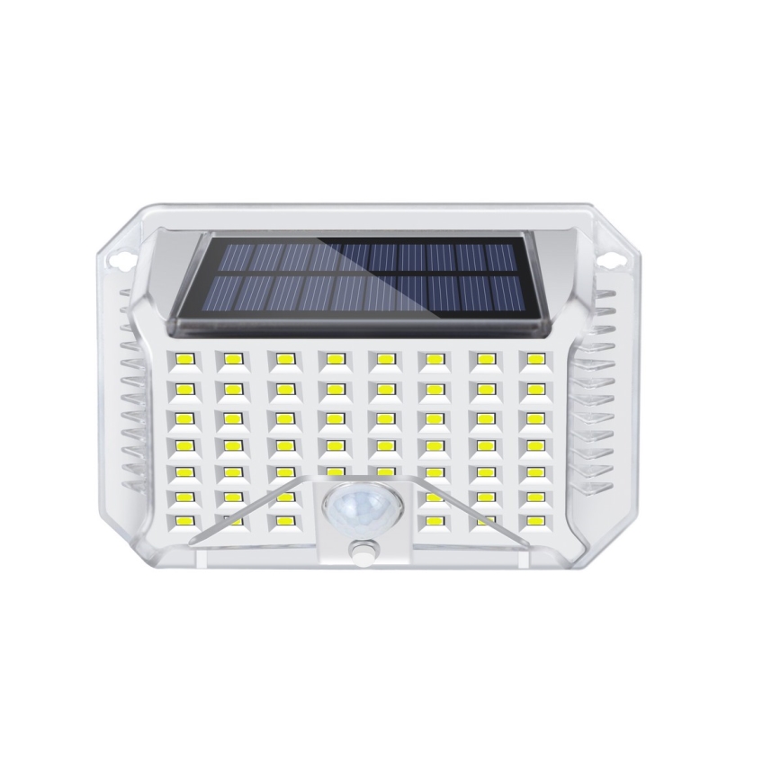 Brilagi - LED solcell väggbelysning med sensor WALLIE LED/4W/5,5V 6500K IP64 silver