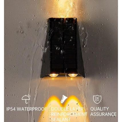 Brilagi - LED solcell väggbelysning PYRAMID LED/2W/3,2V IP54