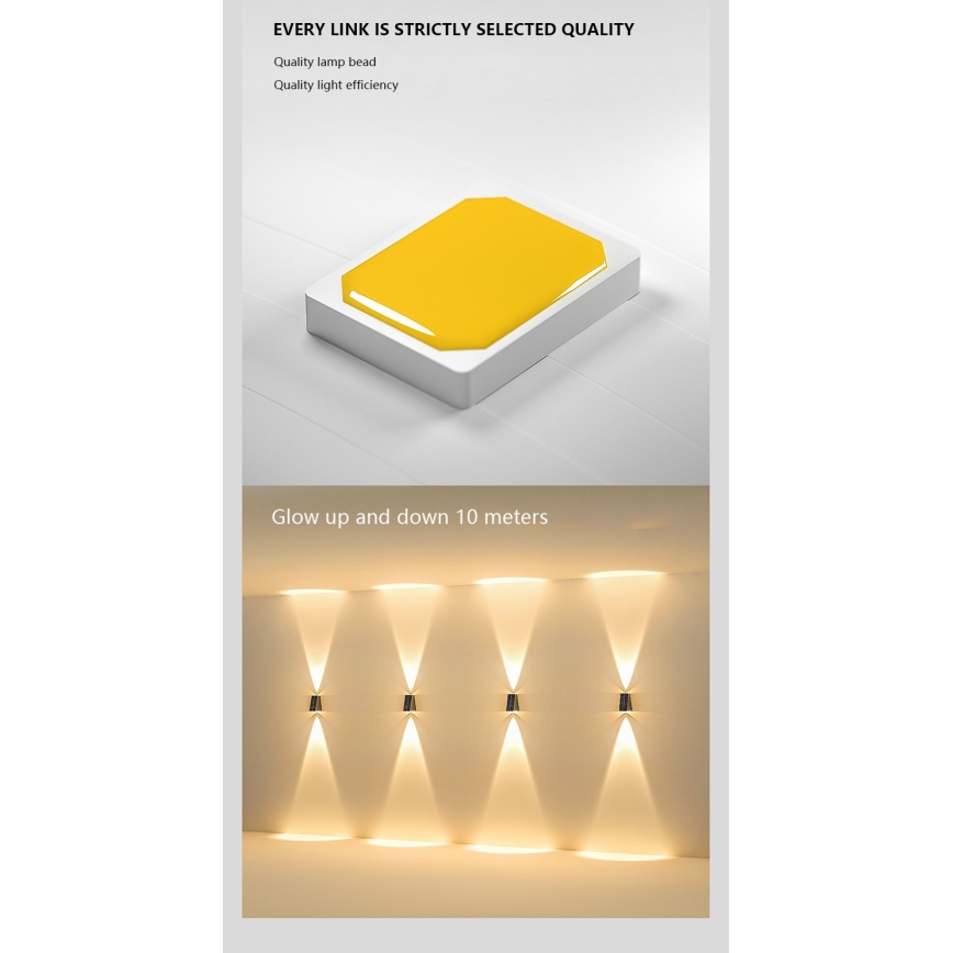 Brilagi - LED solcell väggbelysning PYRAMID LED/2W/3,2V IP54
