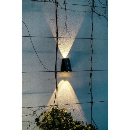 Brilagi - LED solcell väggbelysning PYRAMID LED/2W/3,2V IP54