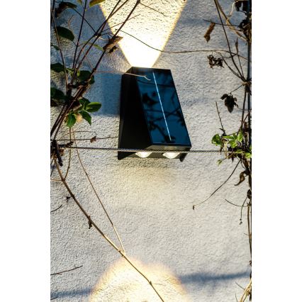 Brilagi - LED solcell väggbelysning PYRAMID LED/2W/3,2V IP54