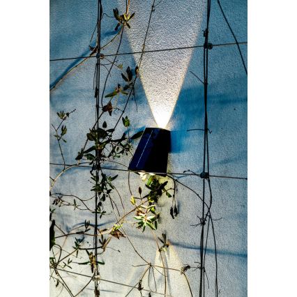 Brilagi - LED solcell väggbelysning PYRAMID LED/2W/3,2V IP54