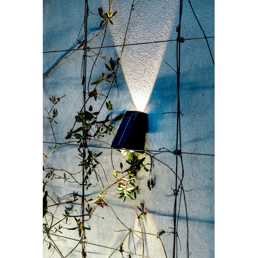 Brilagi - LED solcell väggbelysning PYRAMID LED/2W/3,2V IP54