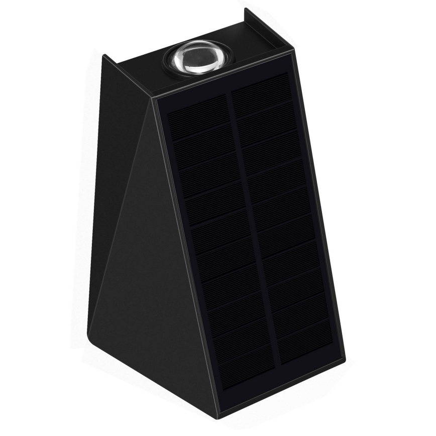 Brilagi - LED solcell väggbelysning PYRAMID LED/2W/3,2V IP54