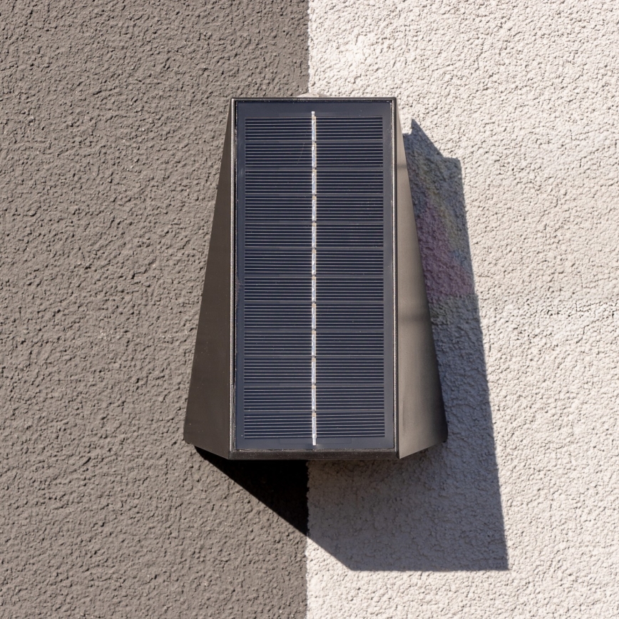 Brilagi - LED solcell väggbelysning PYRAMID LED/2W/3,2V IP54