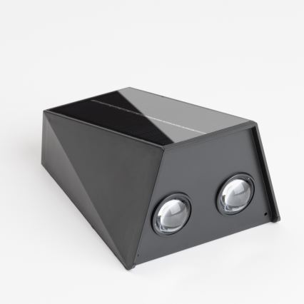 Brilagi - LED solcell väggbelysning PYRAMID LED/2W/3,2V IP54