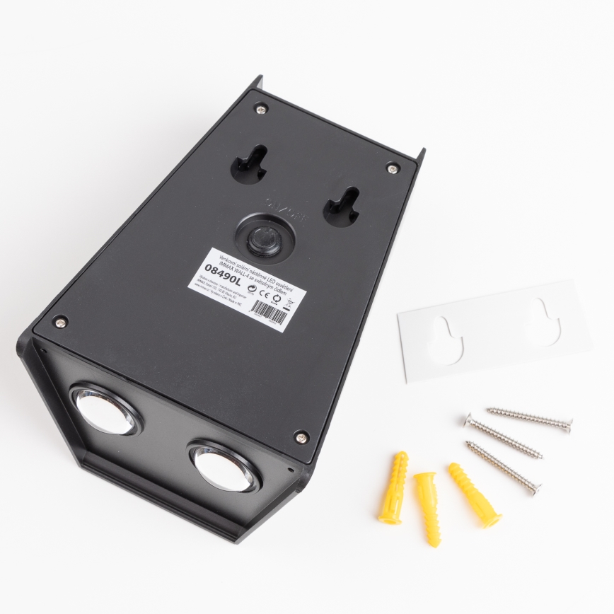 Brilagi - LED solcell väggbelysning PYRAMID LED/2W/3,2V IP54