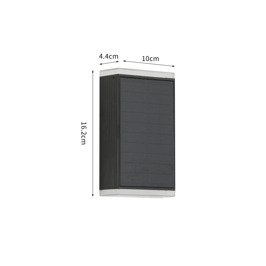 Brilagi - LED solcell väggbelysning SOL GUARD LED/2W/3,7V 2000 mAh IP45