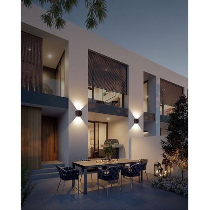 Brilagi - LED solcell väggbelysning SOLAR CUBE LED/2W/3,2V 1300 mAh IP54