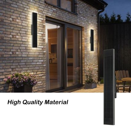 Brilagi - Dimbar LED-solcellsdriven vägglampa SUN LED/4W/230V 60 cm 4000 mAh IP44