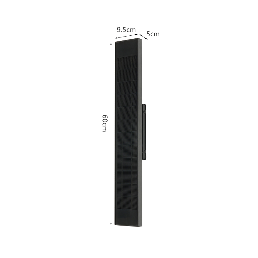 Brilagi - Dimbar LED-solcellsdriven vägglampa SUN LED/4W/230V 60 cm 4000 mAh IP44