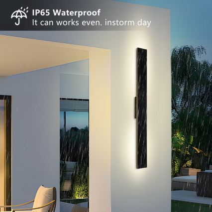 Brilagi - Dimbar LED-solcellsdriven väggarmatur SUN LED/5,5W/230V 100 cm 6000 mAh IP44