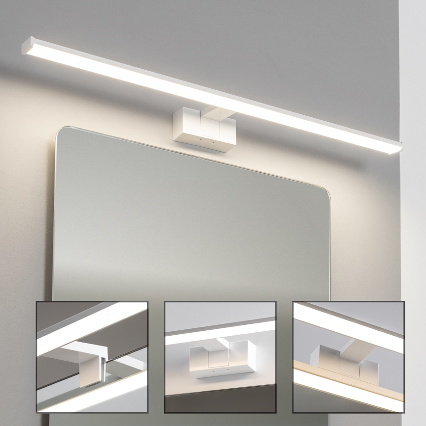 Brilagi - LED-spegelbelysning för badrum 3-i-1 VESTRA LED/15W/230V 80 cm IP44 vit