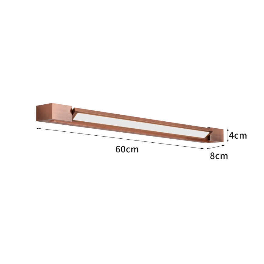 Brilagi - LED-belysning för badrumsspegel AQUA LINE LED/18W/230V 60 cm IP44 bronsfinish