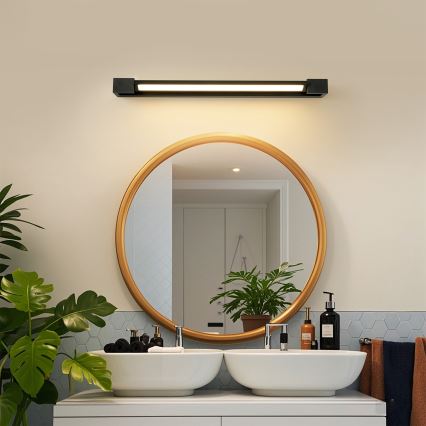 Brilagi - LED-spegelbelysning för badrum AQUA LINE LED/18W/230V 60 cm IP44 svart CRI 90