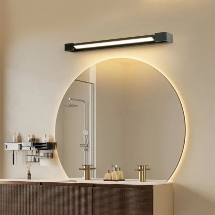 Brilagi - LED-spegelbelysning för badrum AQUA LINE LED/18W/230V 60 cm IP44 svart CRI 90