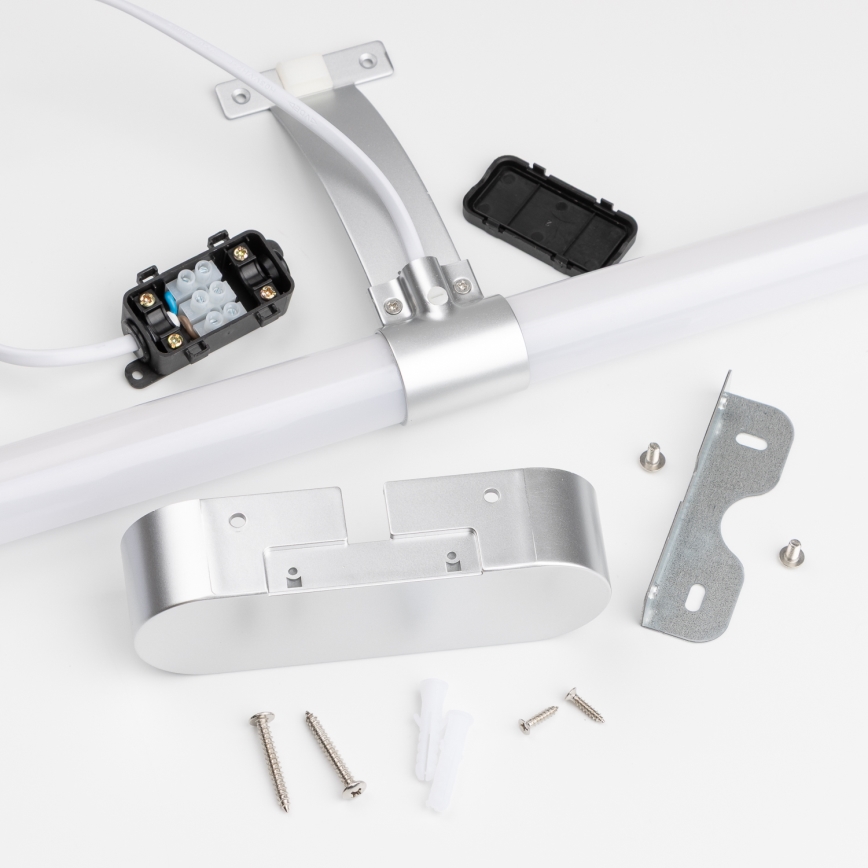 Brilagi - 2-i-1 LED-belysning för badrumsspegel TUBEO LED/8W/230V 60 cm IP44 silver