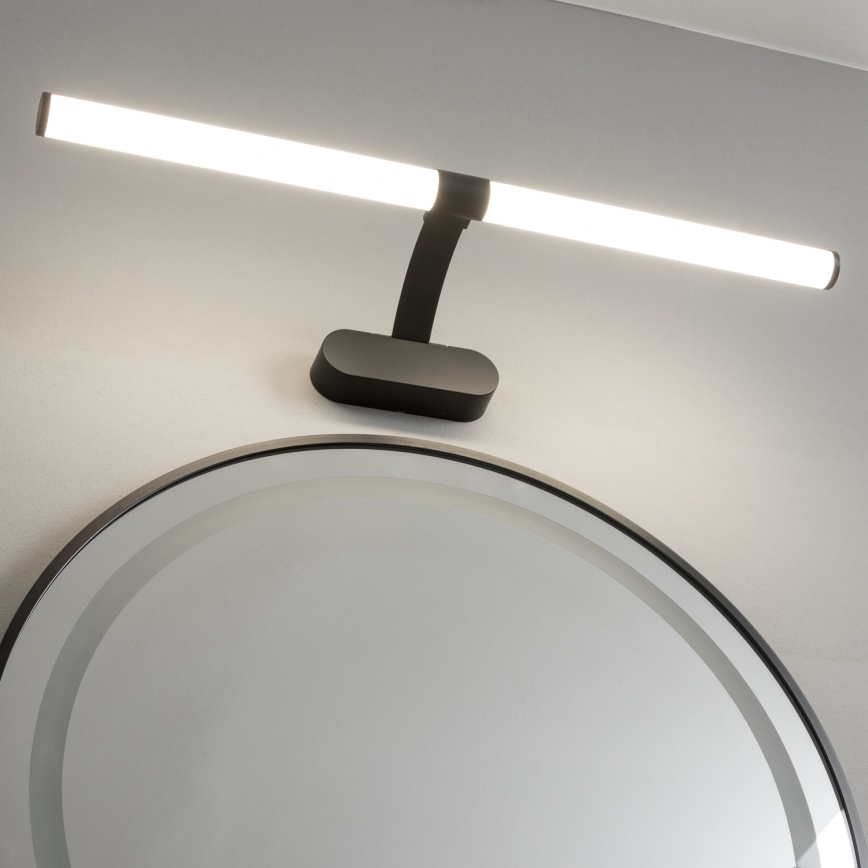 Brilagi - LED-badrumsspegelbelysning 2-i-1 TUBEO LED/8W/230V 60 cm IP44 svart