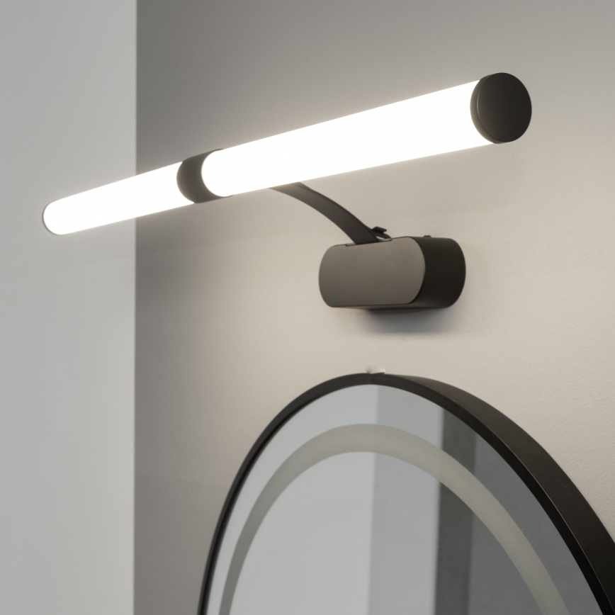Brilagi - LED-badrumsspegelbelysning 2-i-1 TUBEO LED/8W/230V 60 cm IP44 svart