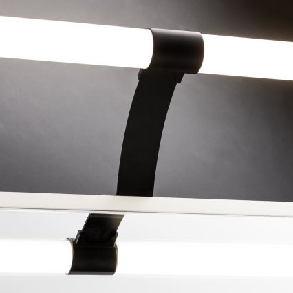 Brilagi - LED-badrumsspegelbelysning 2-i-1 TUBEO LED/8W/230V 60 cm IP44 svart