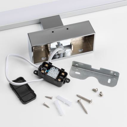 Brilagi - VESTRA 3-i-1 LED-spegelbelysning för badrum LED/12W/230V 60 cm IP44 blank krom