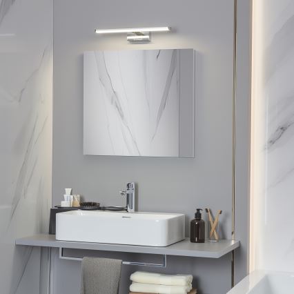 Brilagi - LED-belysning för badrumsspegel 3-i-1 VESTRA LED/8W/230V 40 cm IP44 blank krom