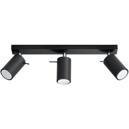Brilagi -  LED Spotlight ASMUS 3xGU10/7W/230V svart