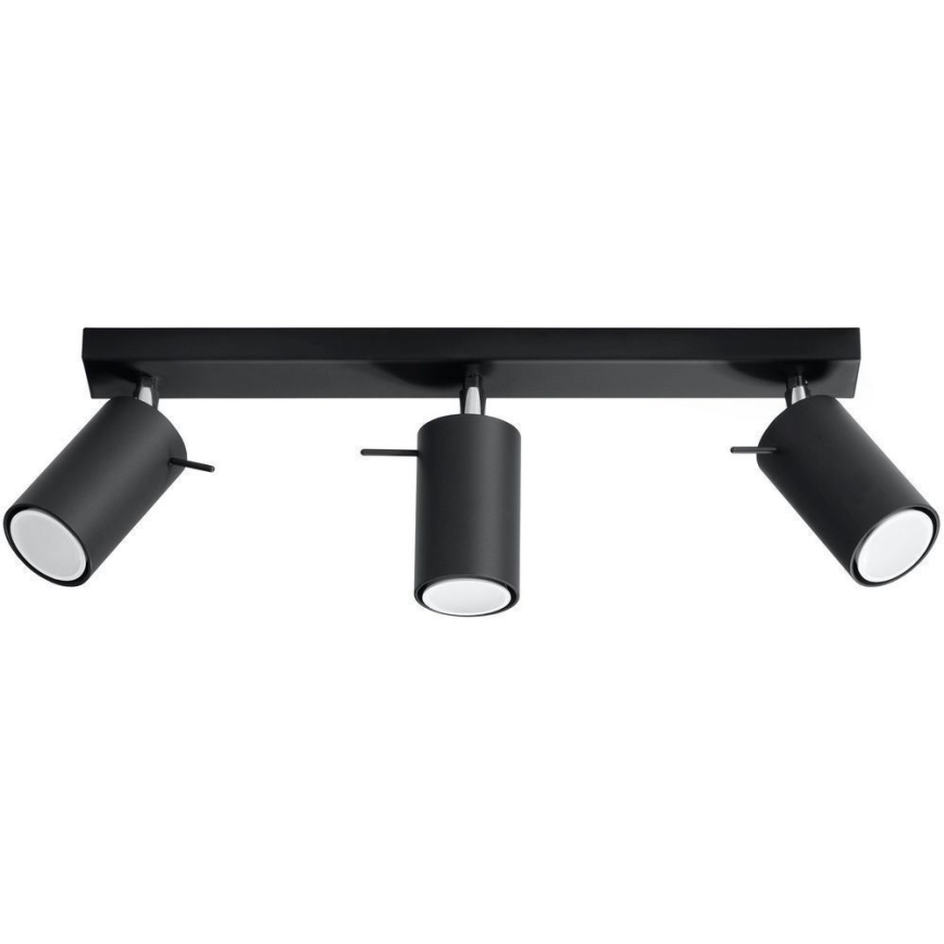Brilagi -  LED Spotlight ASMUS 3xGU10/7W/230V svart