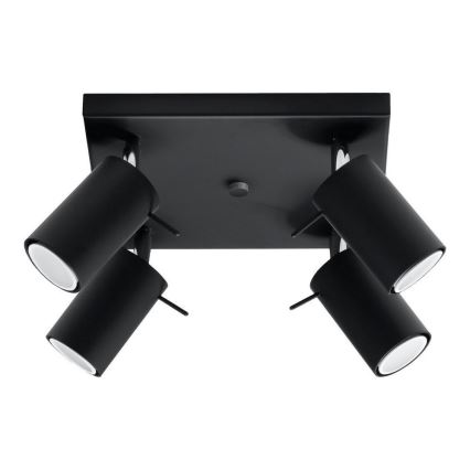 Brilagi -  LED Spotlight ASMUS 4xGU10/7W/230V svart