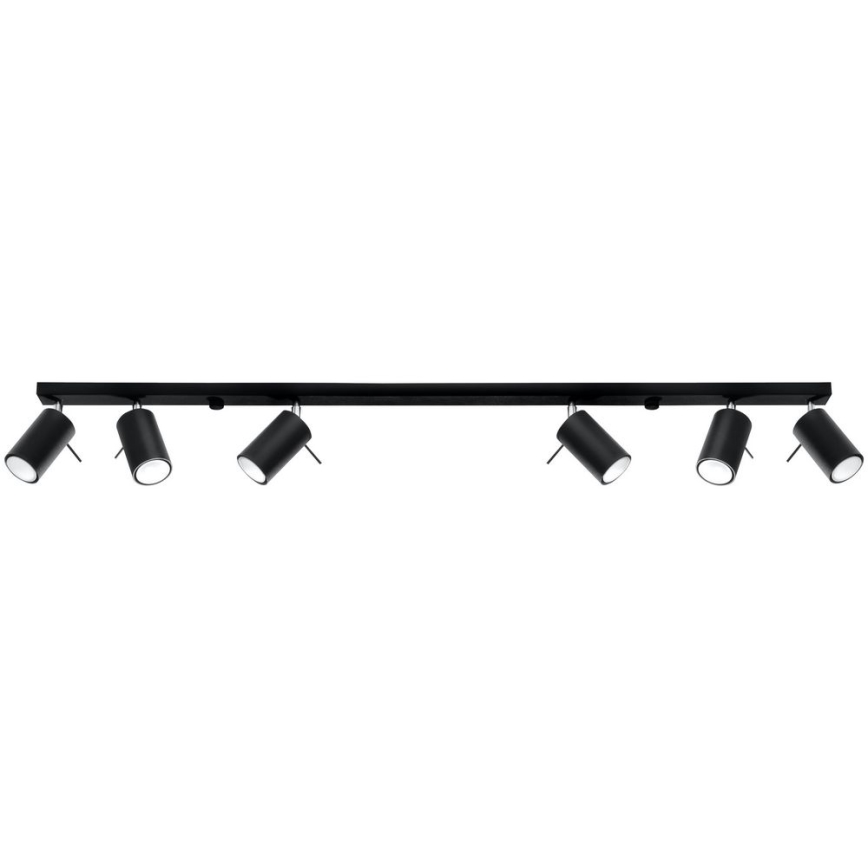 Brilagi -  LED Spotlight ASMUS 6xGU10/7W/230V svart