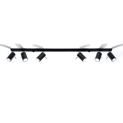 Brilagi -  LED Spotlight ASMUS 6xGU10/7W/230V svart