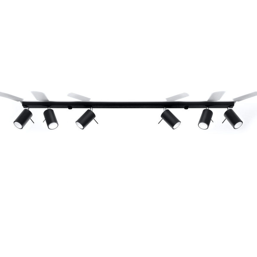 Brilagi -  LED Spotlight ASMUS 6xGU10/7W/230V svart