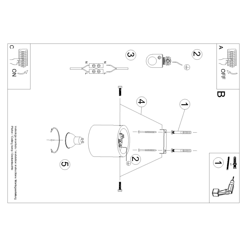 Brilagi -  LED Spotlight FRIDA 1xGU10/7W/230V