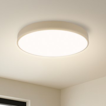 Brilagi - LED Stmívatelné stropní svítidlo POOL LED/48W/230V 3000-6000K pr. 40 cm béžová + dálkové ovládání
