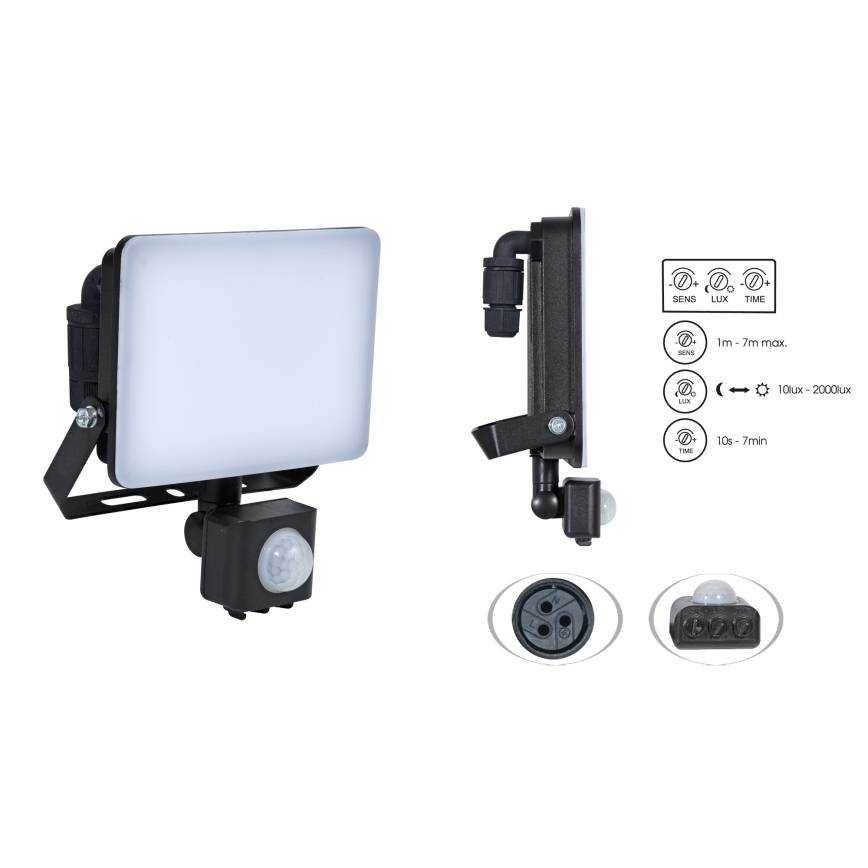 Brilagi - LED strålkastare med sensor ELARA PRO LED/30W/230V IP65