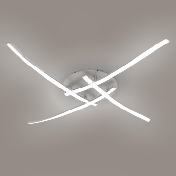 Brilagi - LED takarmatur STRIPES LED/32W/230V 60x60 cm silver