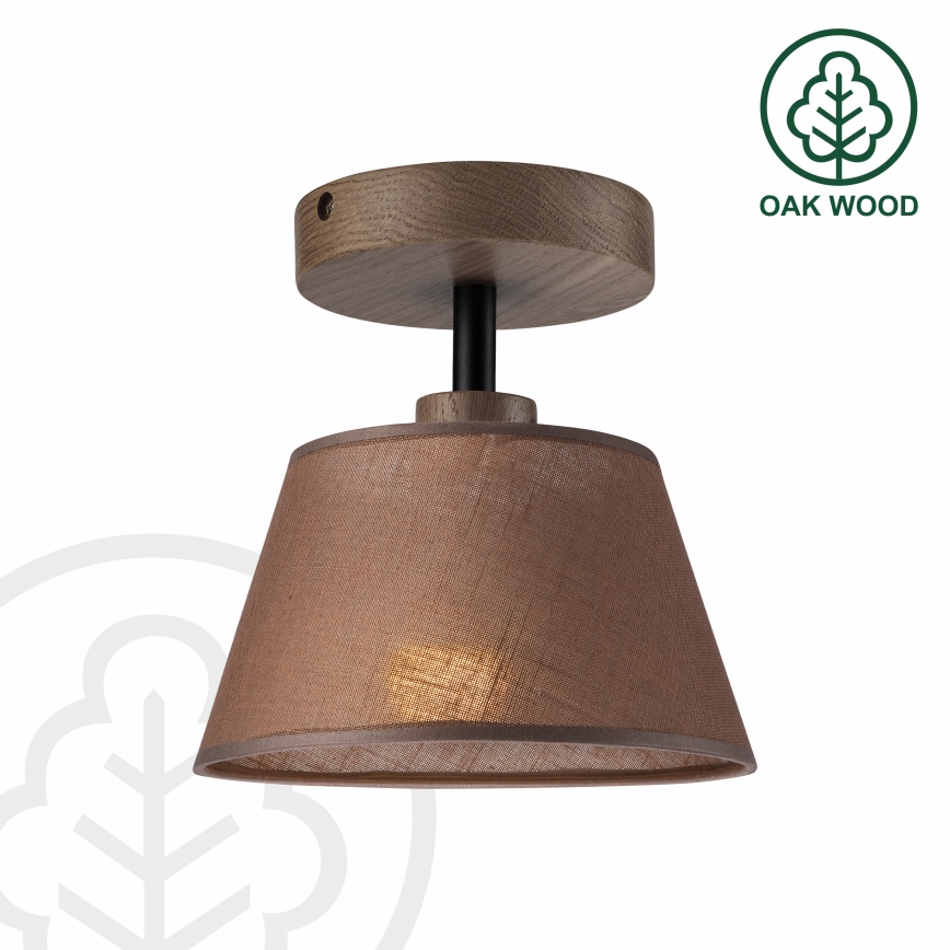 Brilagi - LED Taklampa ANTHONY 1xE14/60W/230V ek valnöt/brun