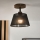 Brilagi - LED Taklampa ANTHONY 1xE14/60W/230V ek valnöt/svart
