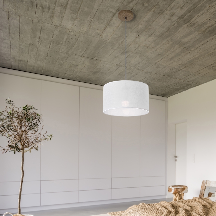 Brilagi - LED Taklampa ANTHONY 1xE27/60W/230V ek valnöt/vit