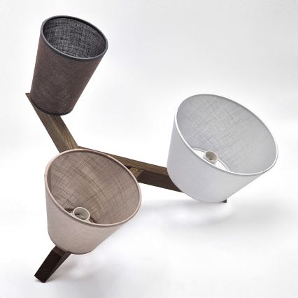 Brilagi - LED Taklampa ANTHONY 3xE14/40W/230V ek valnöt