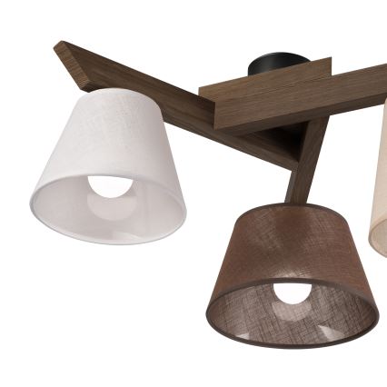 Brilagi - LED Taklampa ANTHONY 3xE14/40W/230V ek valnöt