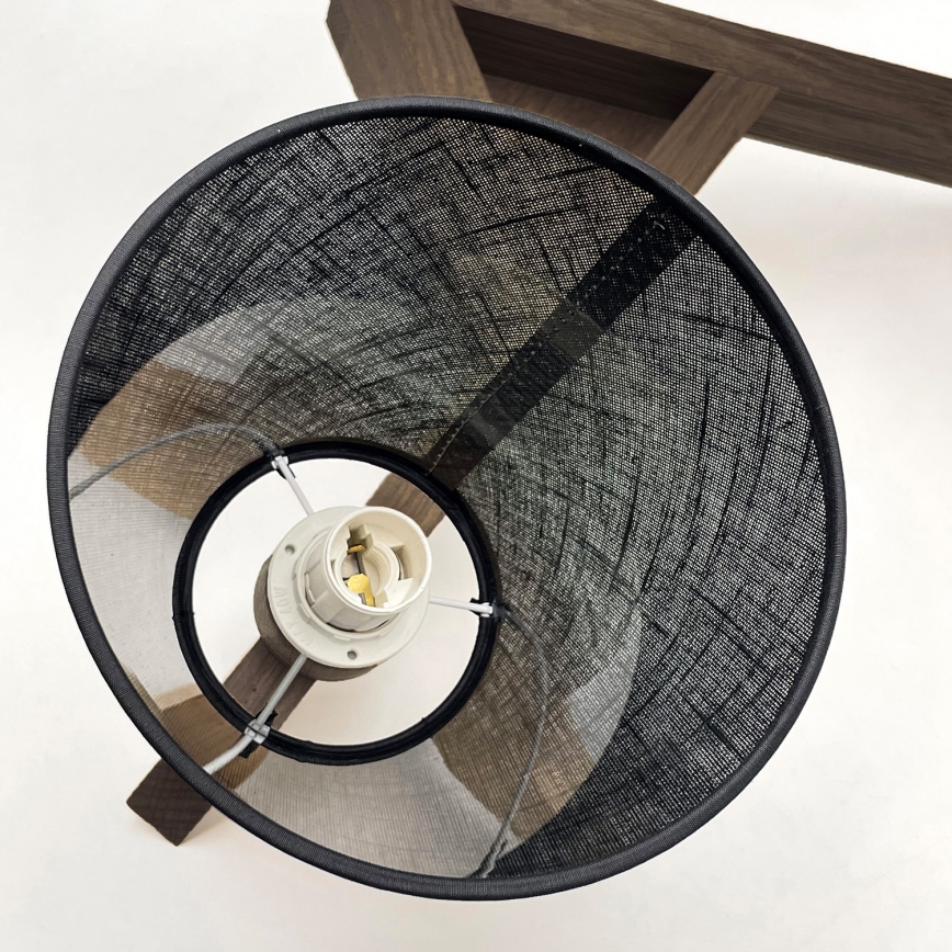 Brilagi - LED Taklampa ANTHONY 3xE14/40W/230V ek valnöt/svart