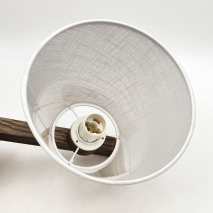 Brilagi - LED Taklampa ANTHONY 3xE14/40W/230V ek valnöt/vit