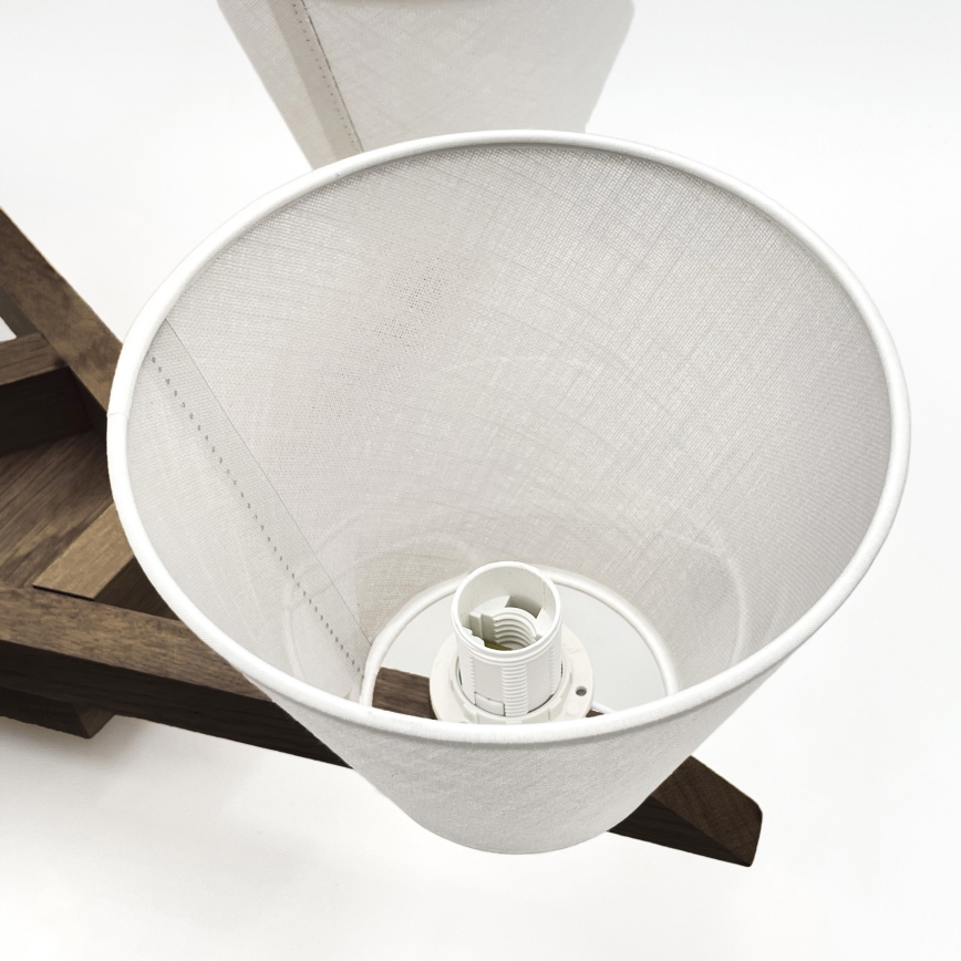 Brilagi - LED Taklampa ANTHONY 5xE14/40W/230V ek valnöt/vit