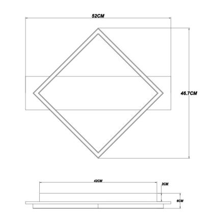 Brilagi - LED taklampa AXIS LED/18W/230V